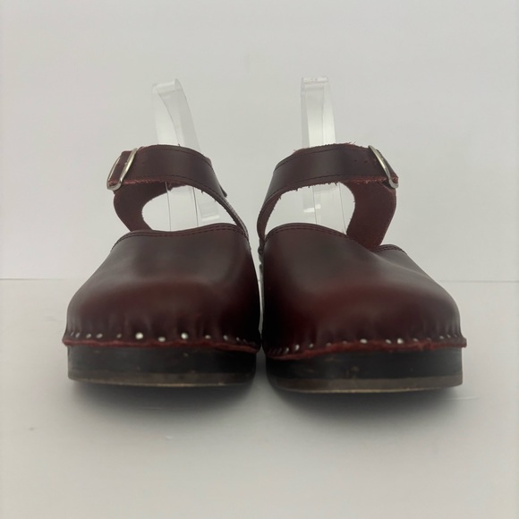 Troentorp’s Burgundy Leather Swedish Clog Sandals | EU 40 (US 9.5-10) - Picture 4 of 16